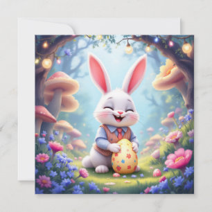 Bunny Rabbit Ostereier Hunt Feiertagskarte