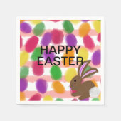 Bunny Rabbit Ostereier Serviette (Vorderseite)