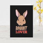 Bunny Rabbit Osterfest Sonniges Wetter Niedliches  Karte (Gelbe Blume)