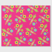 Bunny Rabbit Osterfrühlingsparty Geschenkpapier (Flach)