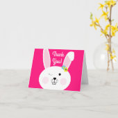 Bunny Rabbit Osterfrühlingsparty Karte (Gelbe Blume)