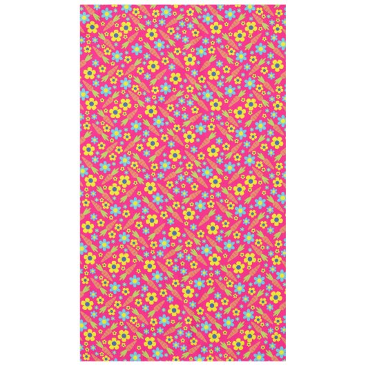 Bunny Rabbit Osterfrühlingsparty Tischdecke (Vorderseite)