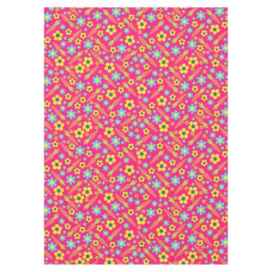 Bunny Rabbit Osterfrühlingsparty Tischdecke (Vorderseite)