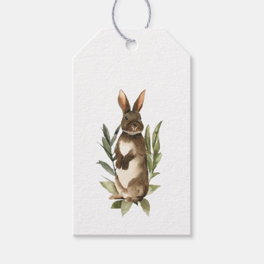 Bunny Rabbit Osterfrühlingstags Geschenkanhänger (Vorderseite)