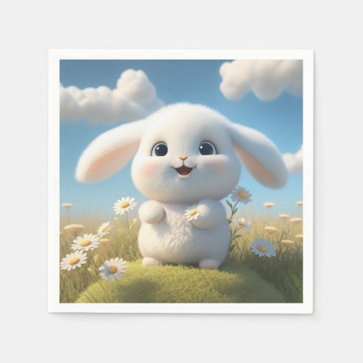 Bunny Rabbit Party Serviette (Vorderseite)