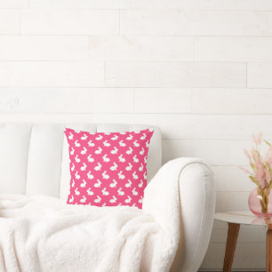 Bunny Rabbit Pattern Throw Kissen