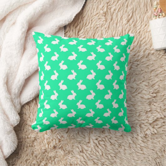 Bunny Rabbit Pattern Throw Kissen (Decke)