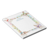 Bunny Rabbit Personalisiert Mitzvah Notes Notepad Notizblock (angewinkelt)