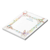 Bunny Rabbit Personalisiert Mitzvah Notes Notepad Notizblock (Rotiert)