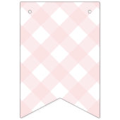 Bunny Rabbit Pink Gingham Baby Dusche Jagdflagge Wimpelkette (Erste Fahne)