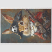 Bunny Rabbit Pirate Decoupage Seidenpapier (Vorderseite)