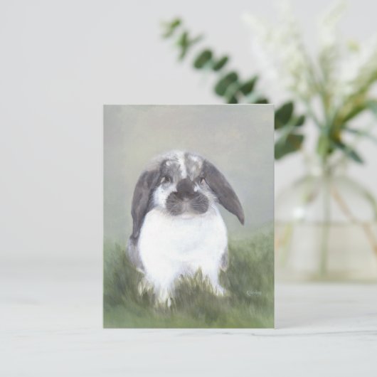 Bunny Rabbit Postcard Postkarte (Stehend Vorderseite)