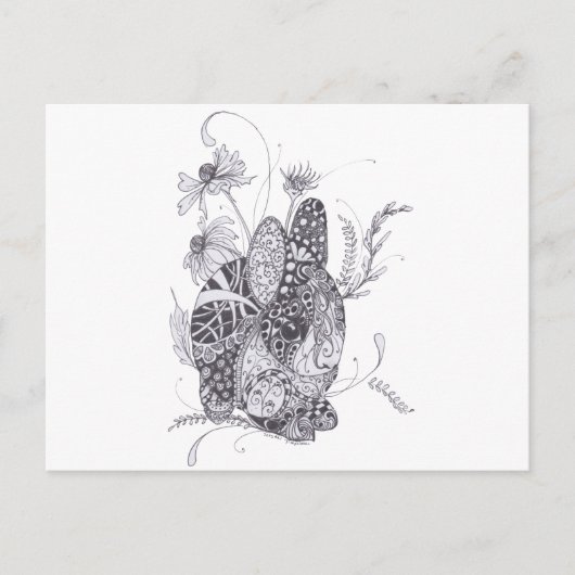 Bunny Rabbit Postkarte (Vorderseite)