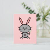 Bunny Rabbit Postkarte (Stehend Vorderseite)