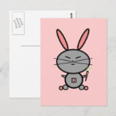 Bunny Rabbit Postkarte (Vorne/Hinten)