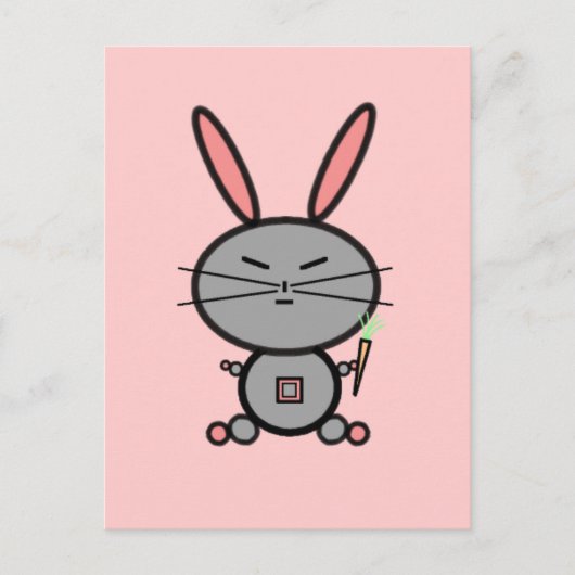 Bunny Rabbit Postkarte (Vorderseite)