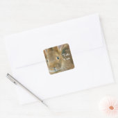 Bunny Rabbit Quadratischer Aufkleber (Umschlag)