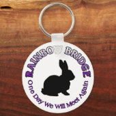 BUNNY RABBIT RAINBOW BRIDGE SCHLÜSSELANHÄNGER (Vorderseite)
