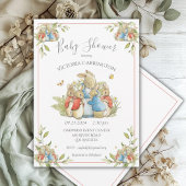 Bunny Rabbit Red Baby Dusche Einladung