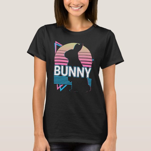 Bunny Rabbit Retro T-Shirt (Vorderseite)