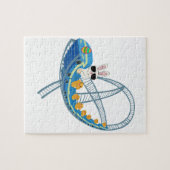 Bunny Rabbit Roller Untersetzer Puzzle (Horizontal)