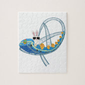 Bunny Rabbit Roller Untersetzer Puzzle (Vertikal)