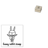 Bunny Rabbit Skettiertier Gummistempel (Stempel)