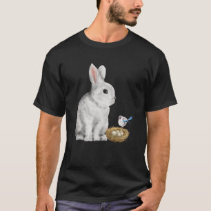 Bunny Rabbit Spring Bird Nest Eggs Niedlich Ostern T-Shirt