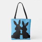 Bunny Rabbit Tote Tasche (Rückseite)