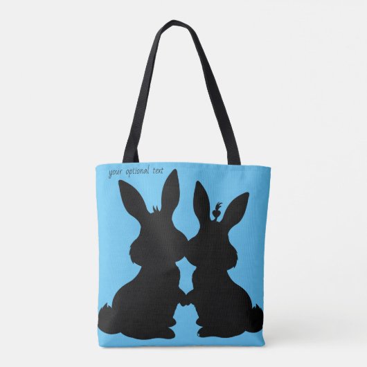 Bunny Rabbit Tote Tasche (Rückseite)