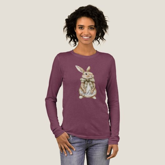 Bunny Rabbit Tri-Blend Shirt (Volle Vorderseite)