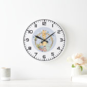 Bunny Rabbit Wall Clock Große Wanduhr (Zuhause)