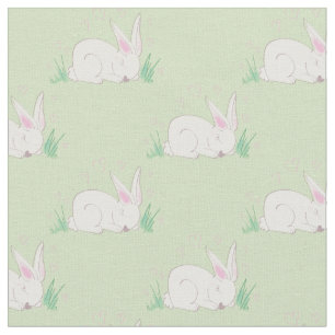 Bunny Rabbit Watercolor Babyausstattung Stoff