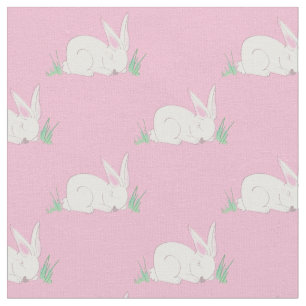 Bunny Rabbit Watercolor Babyausstattung Stoff