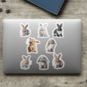 Bunny Rabbit Watercolor Osterfrühling Aufkleber