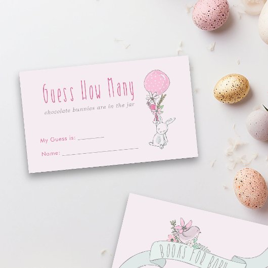 Bunny Rabbit Wie viele Baby Shooting Game Begleitkarte