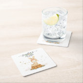 Bunny Rabbit wildlife baby newborn Rechteckiger Pappuntersetzer (Vor Ort)