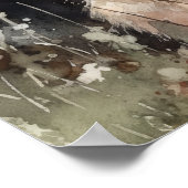 Bunny Rabbit Woodland Animal Art Print Poster (Ecke)