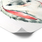 Bunny Rabbit Woodland Kinderzimmer Kunst, Dichtung Poster (Ecke)