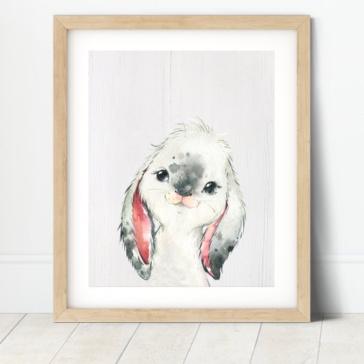 Bunny Rabbit Woodland Kinderzimmer Kunst, Dichtung Poster