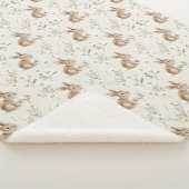 Bunny Rabbits Daisy Flowers Sherpadecke (3/4)
