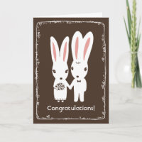 Bunny Rabbits Hochzeit Herzlichen Glückwunsch Glüc