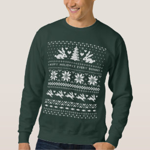 Bunny Rabbits Uggli Christmas Sweater Style Niedli Sweatshirt