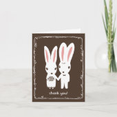 Bunny Rabbits Wedding Danke (Vorderseite)