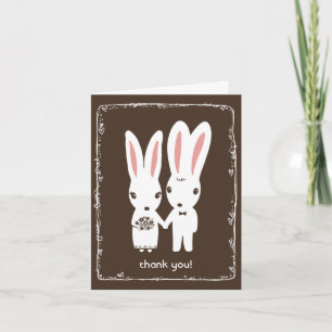 Bunny Rabbits Wedding Danke
