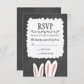 Bunny Rabbits Wedding RSVP (Vorne/Hinten)