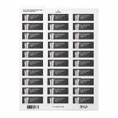 Bunny Rabbits Wedple Rücksendeadresse (Vorne)