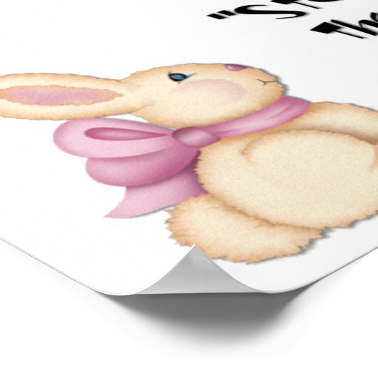 Bunny Rabbits Wiggle Print Poster (Ecke)