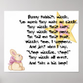 Bunny Rabbits Wiggle Print Poster (Vorne)