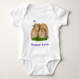 Bunny rabbitt baby strampler